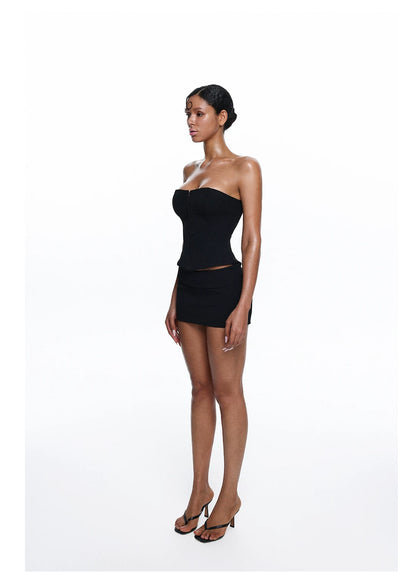 Blazer Skirt Bustier Set