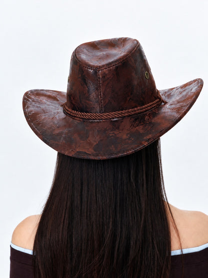 Brown Distressed Western Hat product view