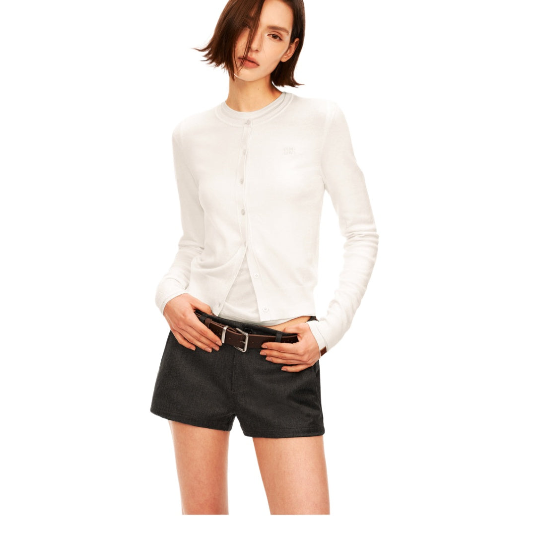 Mid-Rise Dress Shorts