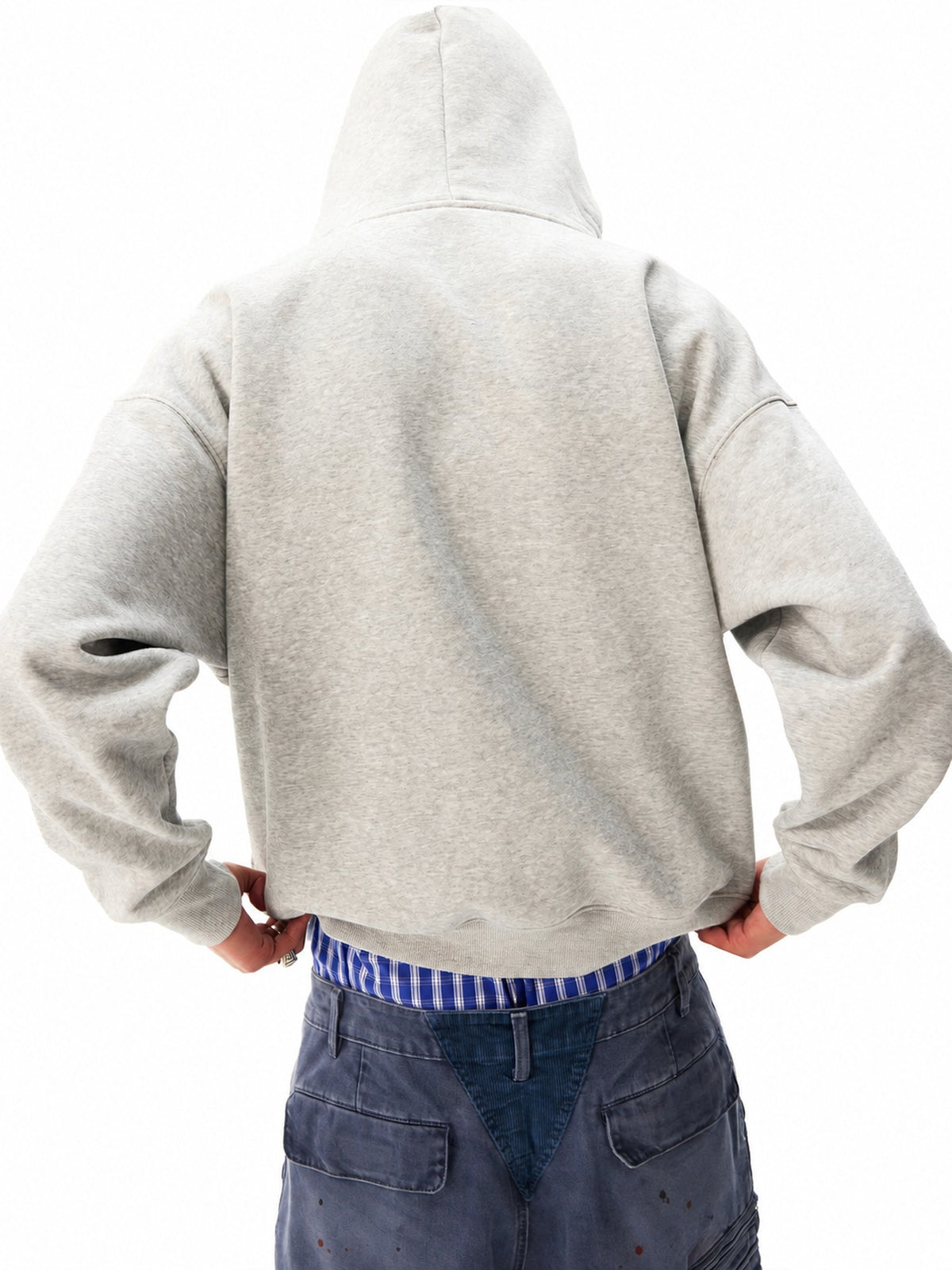 Mosaic Embroidered Fleece Pullover Hoodie - view 2