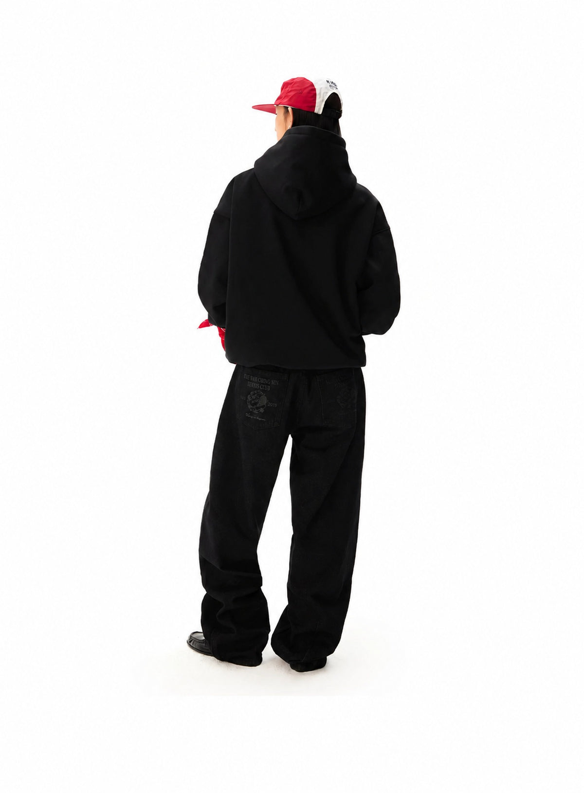 Mosaic Embroidered Fleece Pullover Hoodie - view 5
