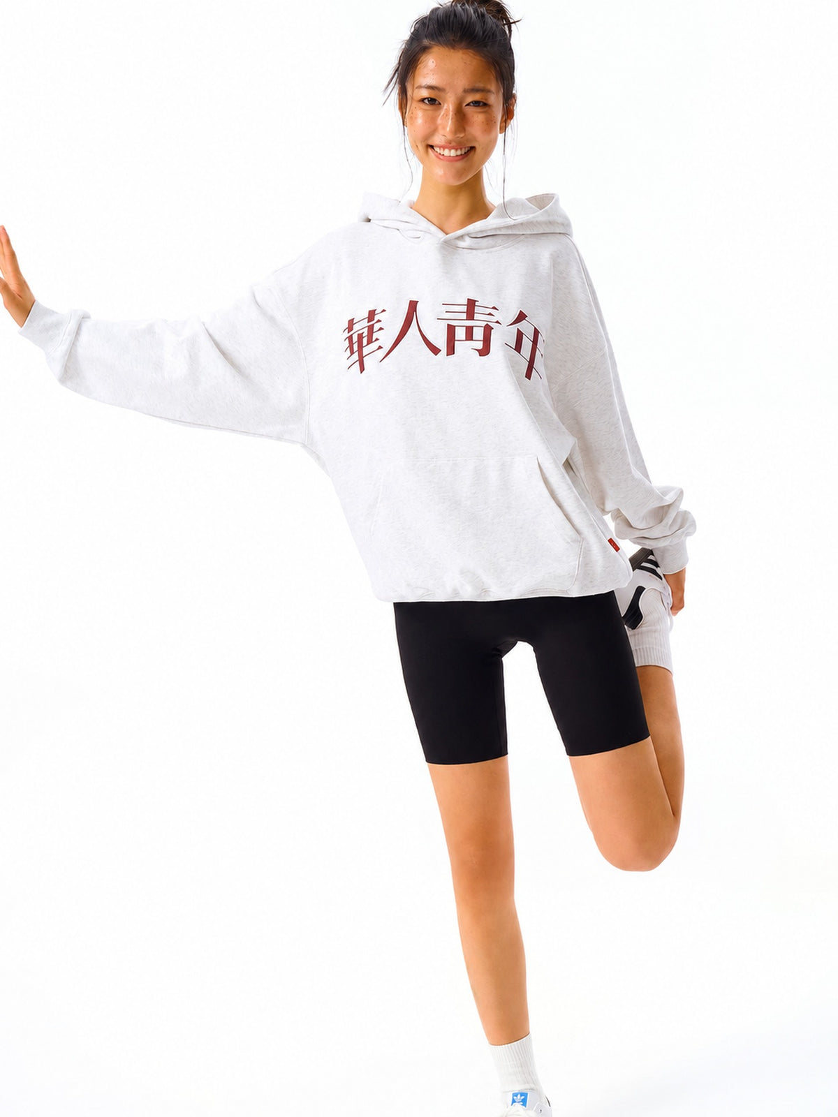 Embroidered Relaxed Pullover Hoodie