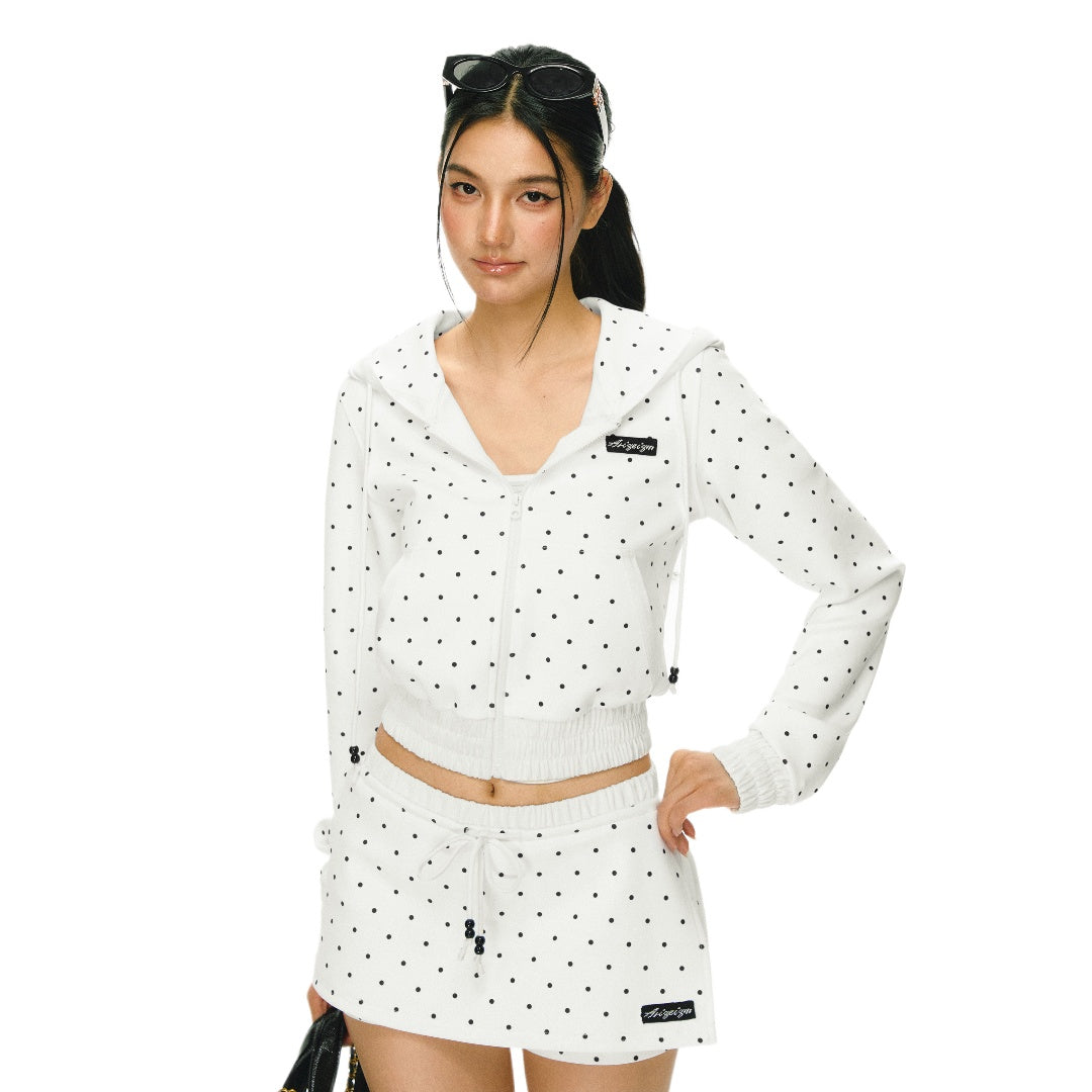 Polka Dot Hoodie Set