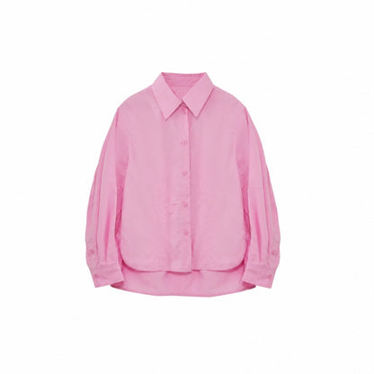 Button-Front Cotton Shirt Cardigan - view 4