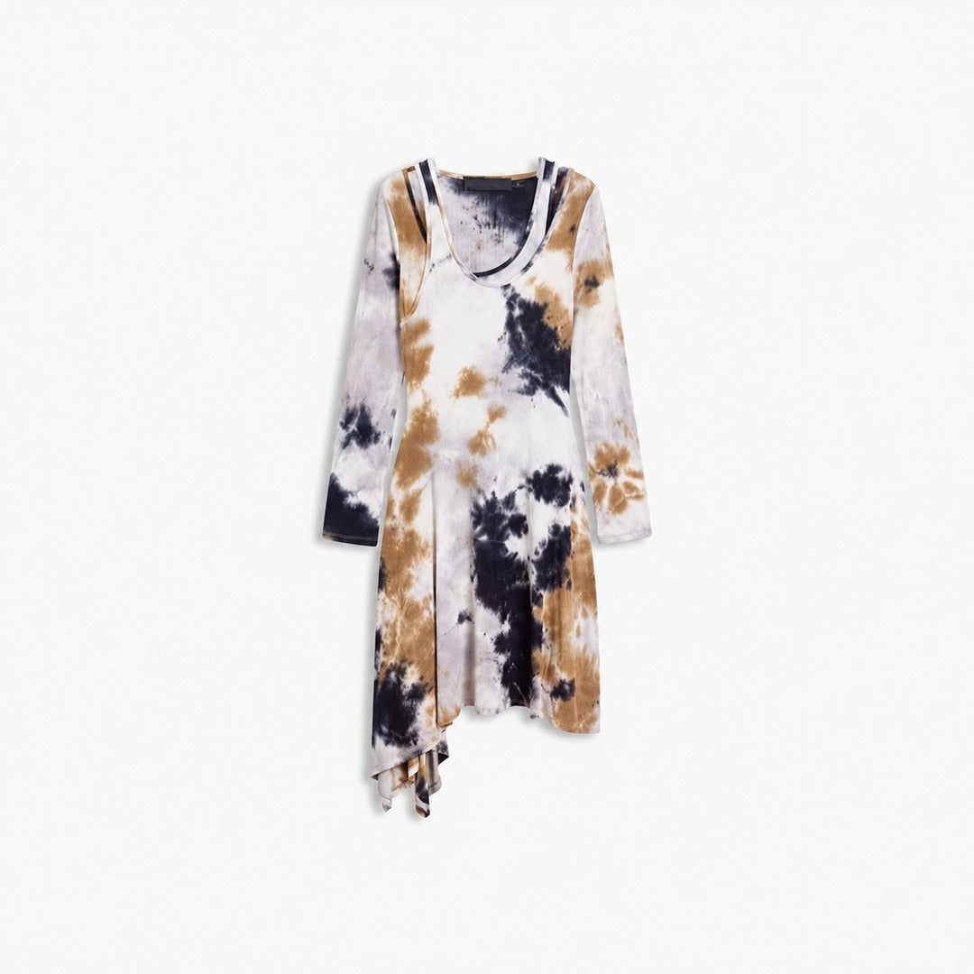 Hand-Dyed Mottled Maxi Dress - view 1