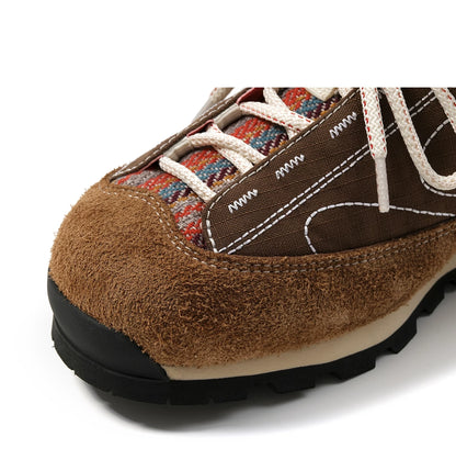 Chestnut Brown Retro Lace-Up Sneakers