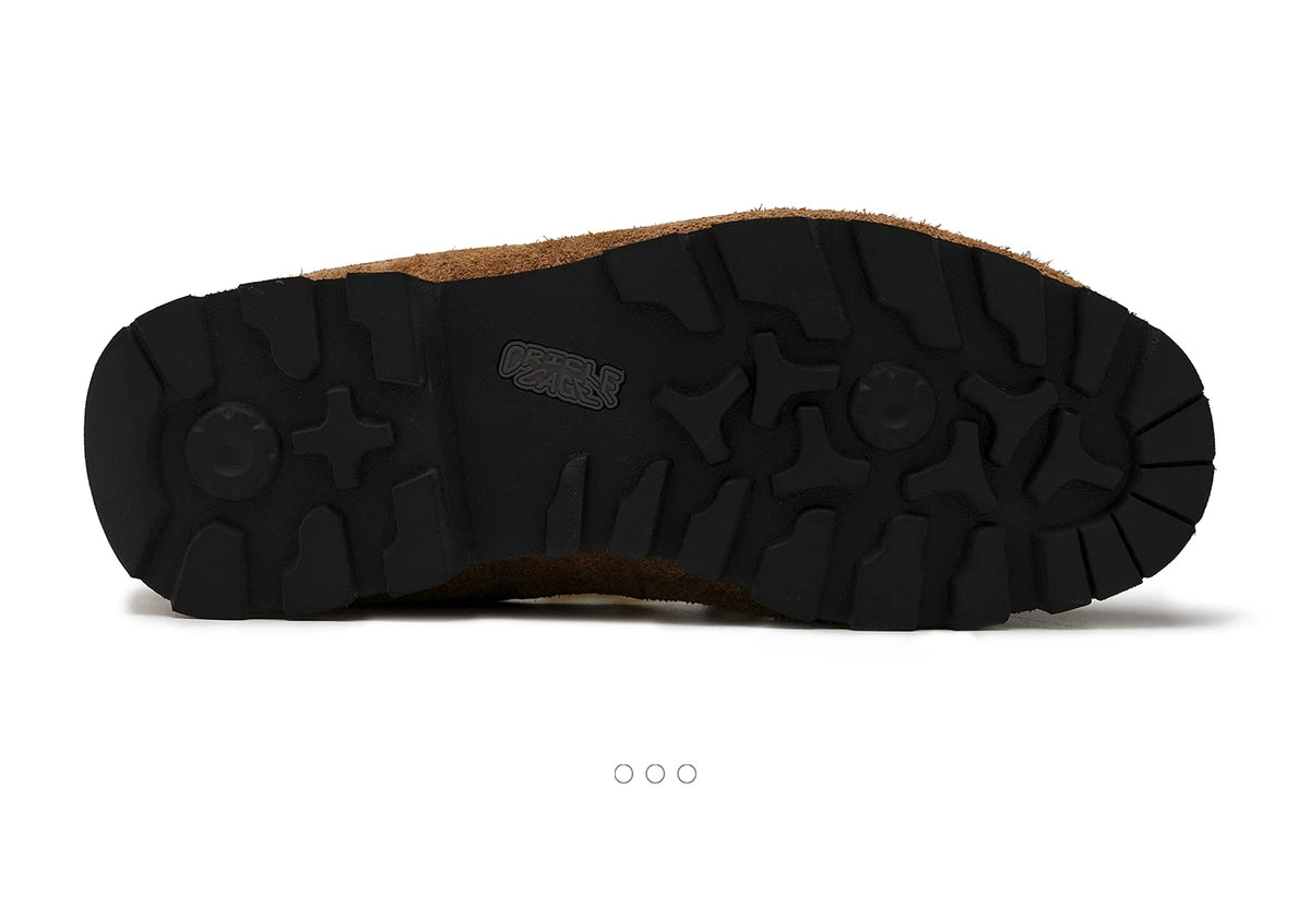 Chestnut Brown Retro Lace-Up Sneakers