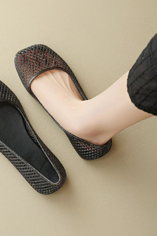 black on foot