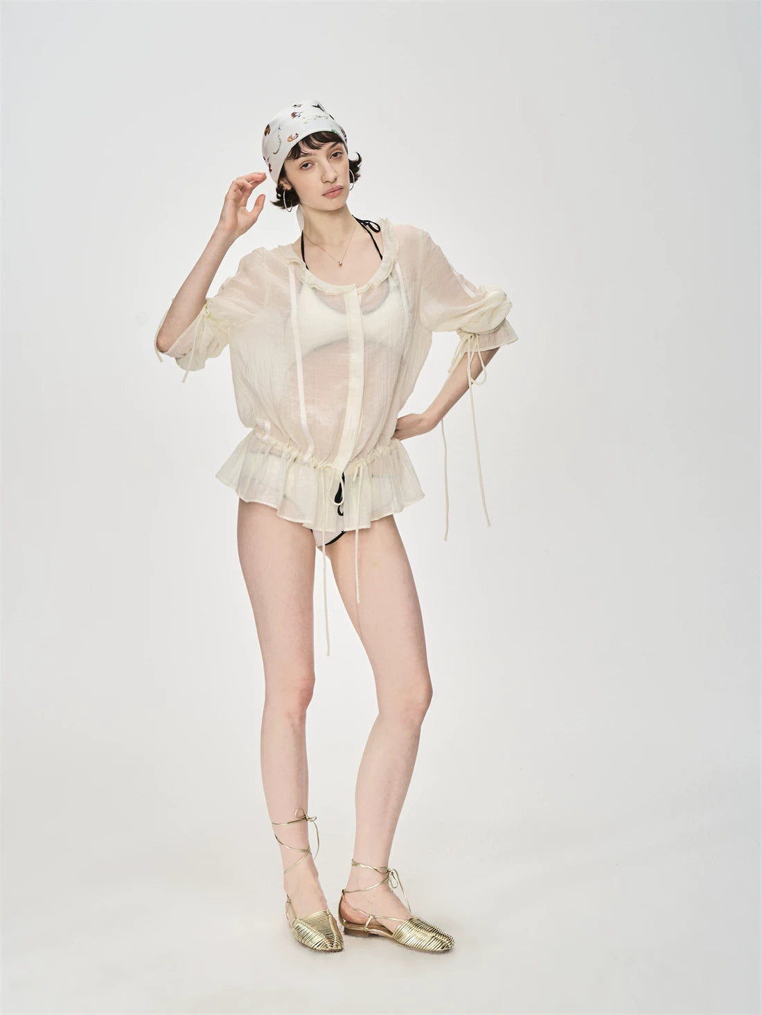 Contrast Binding Bra