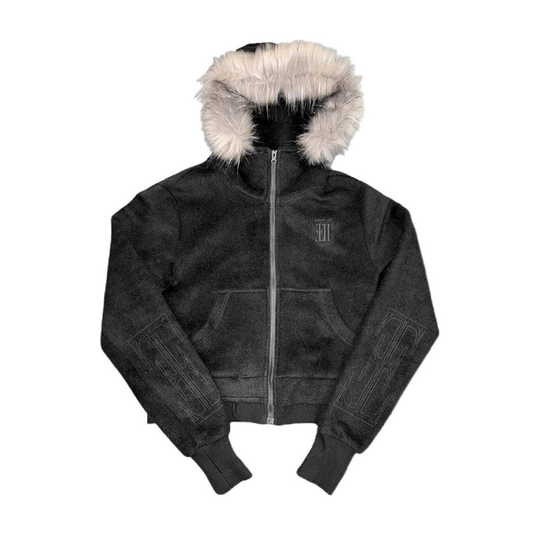 Plush High-Collar Hoodie