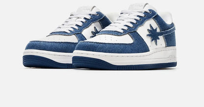 denim-blue meteor shoes pair studio