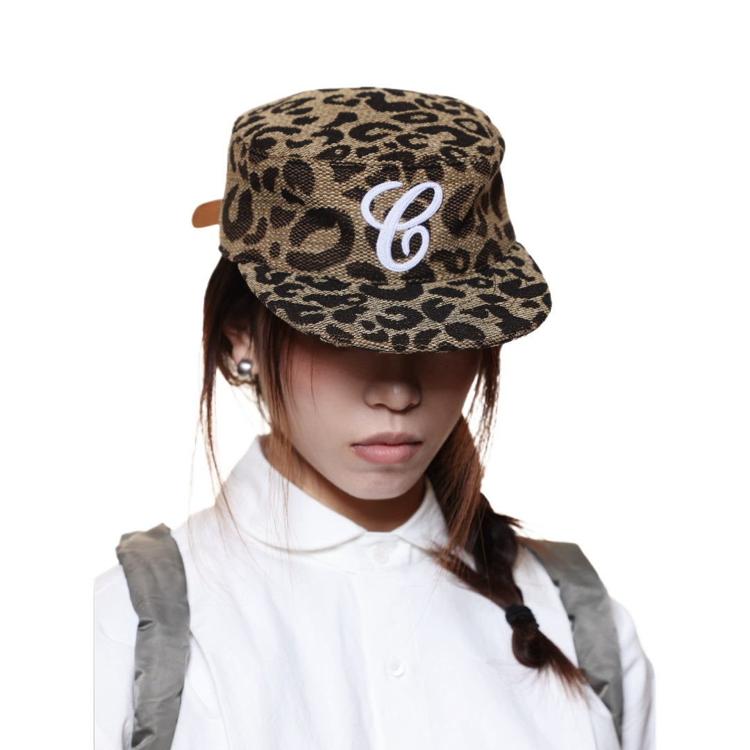 Leopard Flat Top Cap