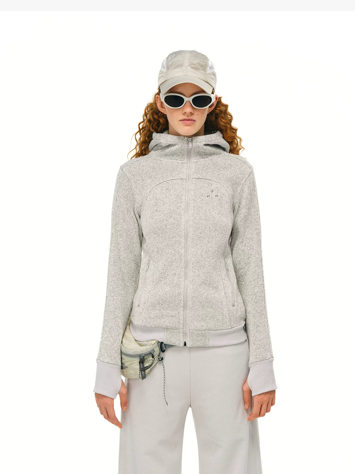 Puffer Hooded Cropped Jacket — worn by a model