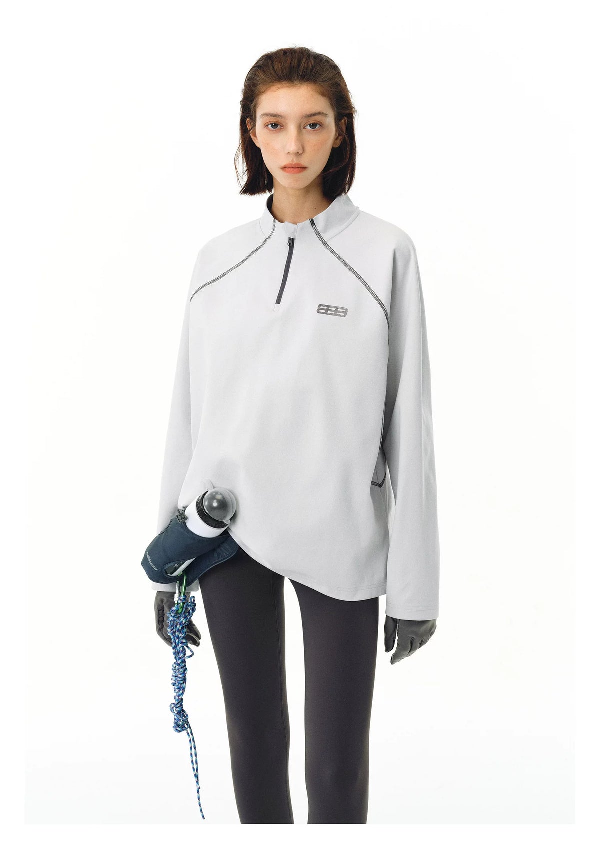 Hemp Long Sleeve Tee — worn by a model