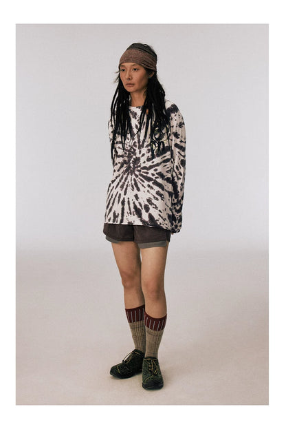 Moss Green Lace-Up Sneakers — worn by a model