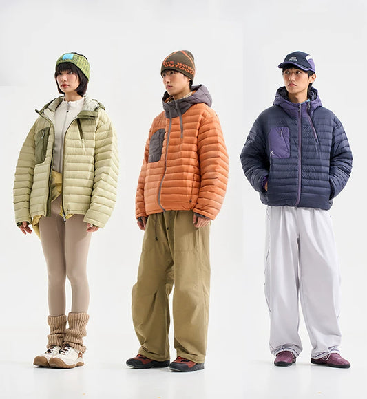 Lightweight Hooded Puffer Jacket — worn by a model