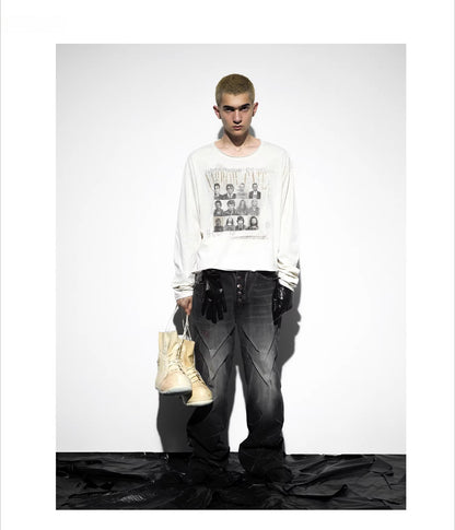 Streetwear Long Sleeve Tee — worn by a model