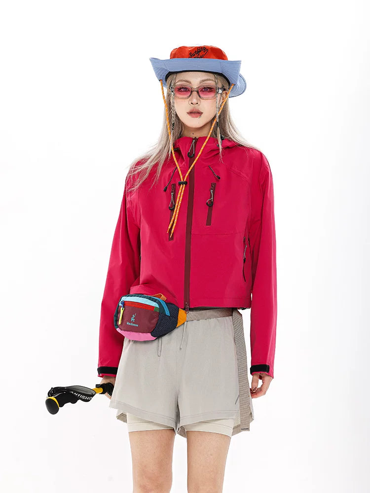 Short Hiking Shell Jacket — worn by a model