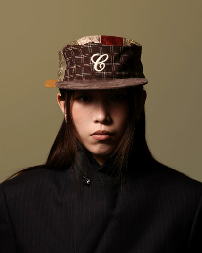 Flat Top Baseball Cap — worn by a model