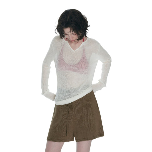 Sheer Knit Cover-Up