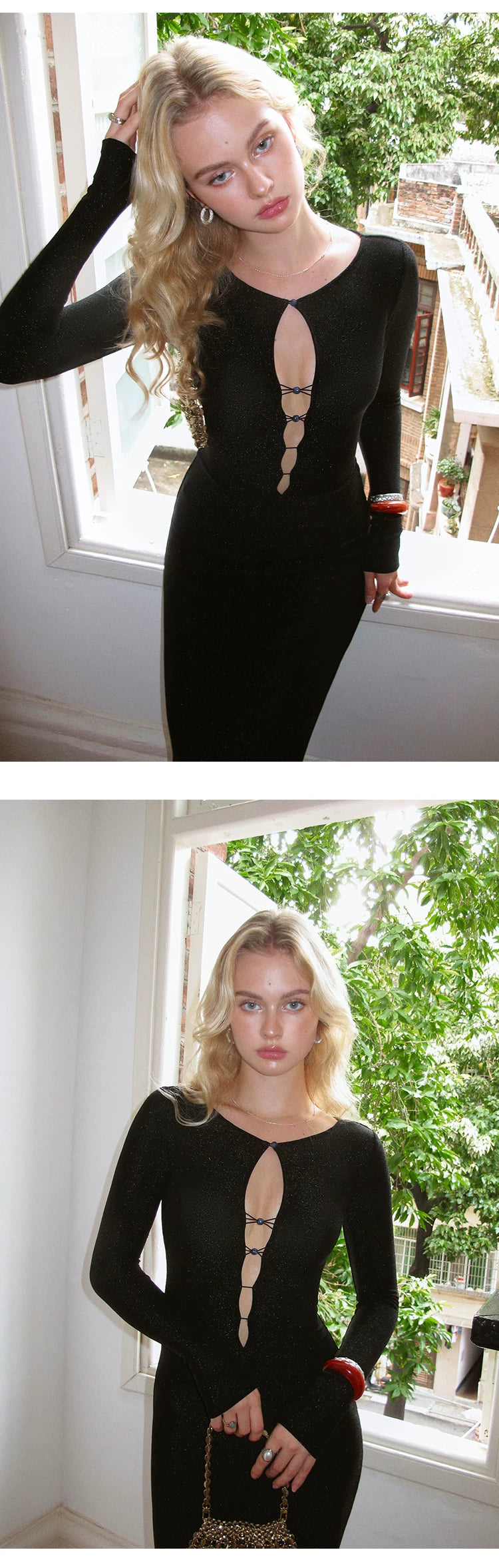Elegant Sexy Slim Fit Knit Midi Dress