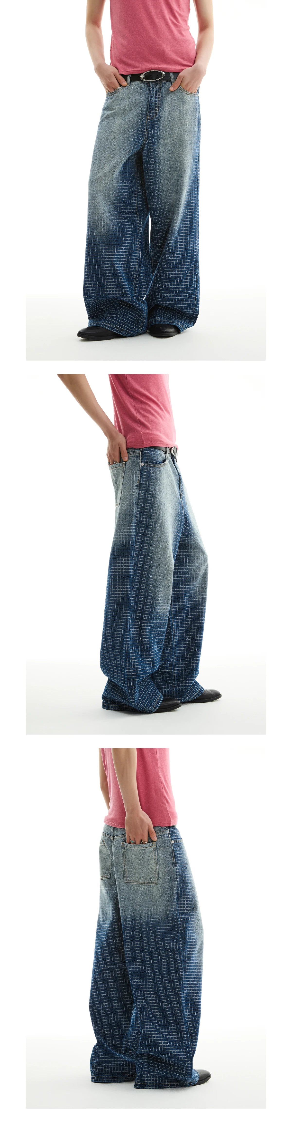 Embroidered Gradient Wash Straight-Leg Jeans
