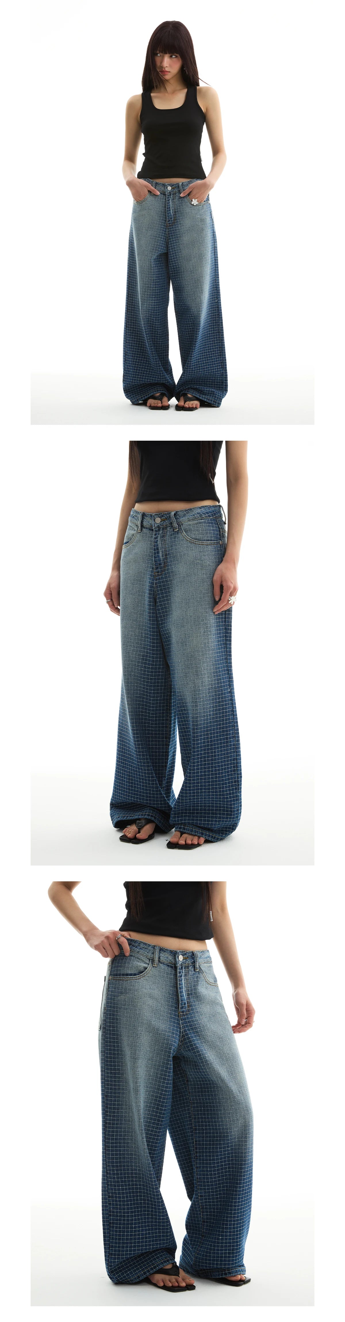 Embroidered Gradient Wash Straight-Leg Jeans