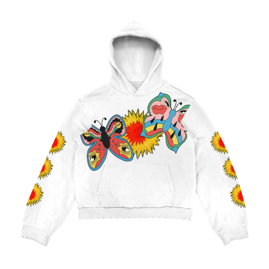 Impressionist Print Couple Hoodie