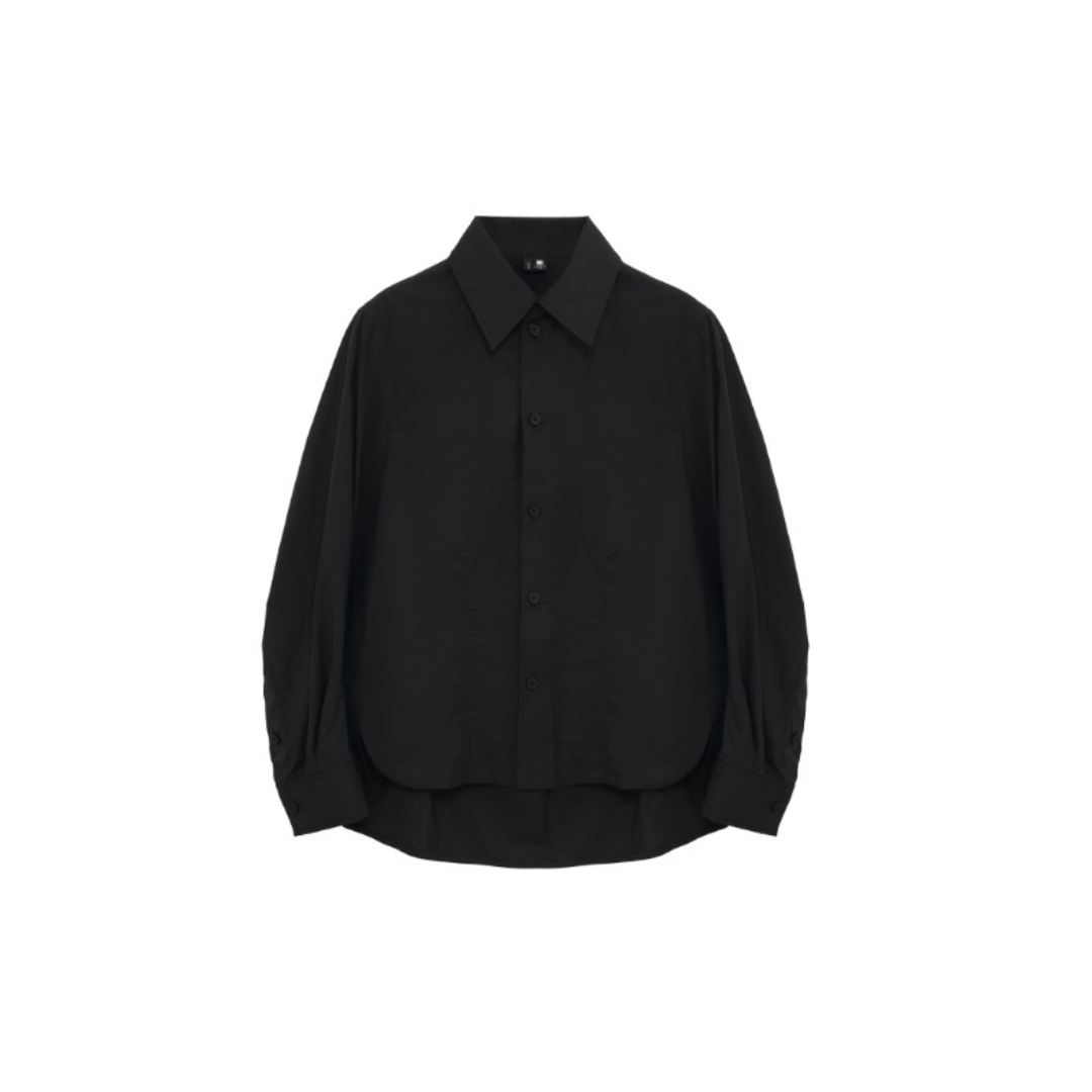 Button-Front Shirt Cardigan