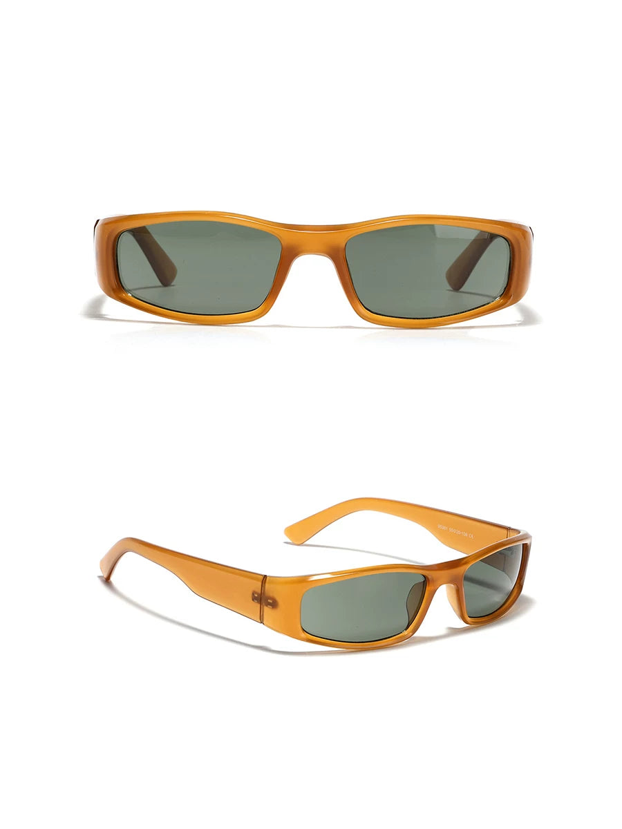 Lunettes de soleil rectangulaires futuristes