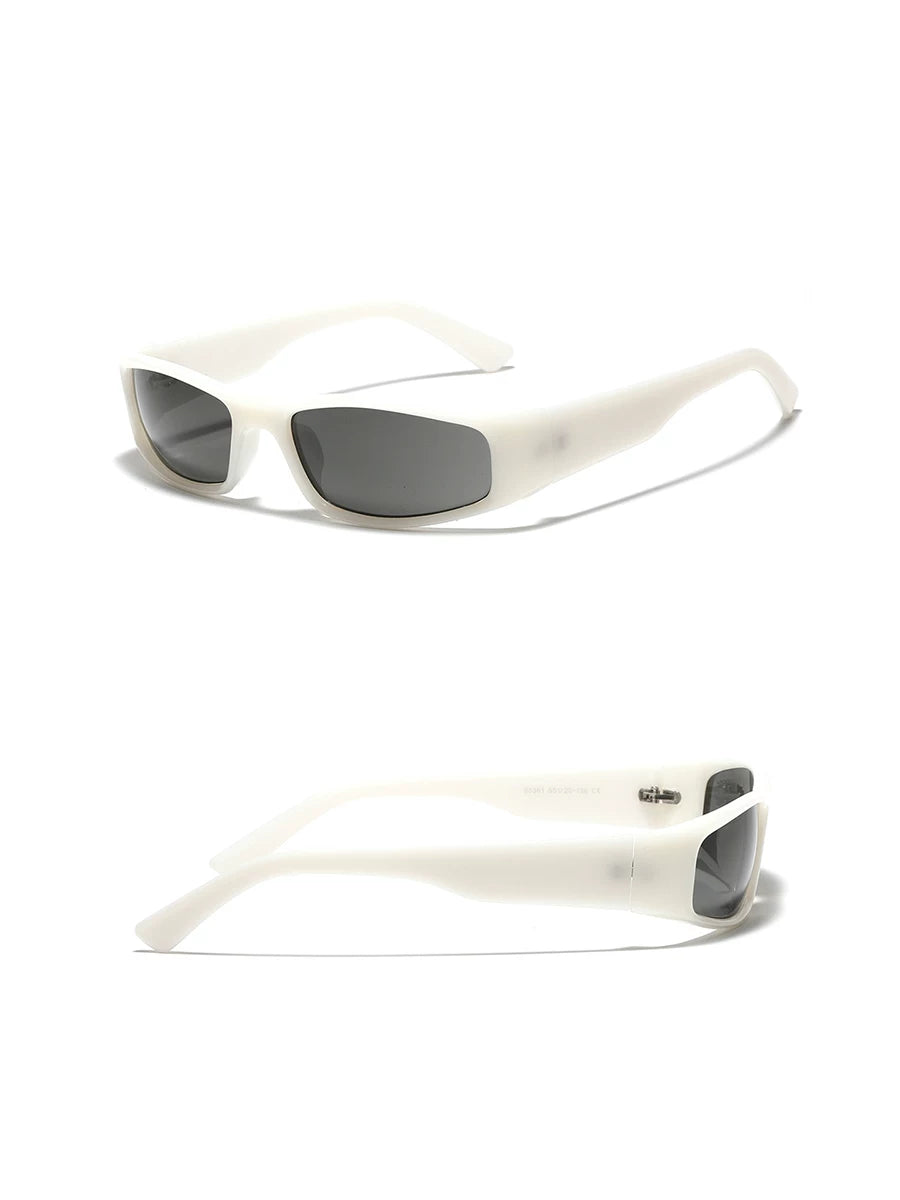 Lunettes de soleil rectangulaires futuristes