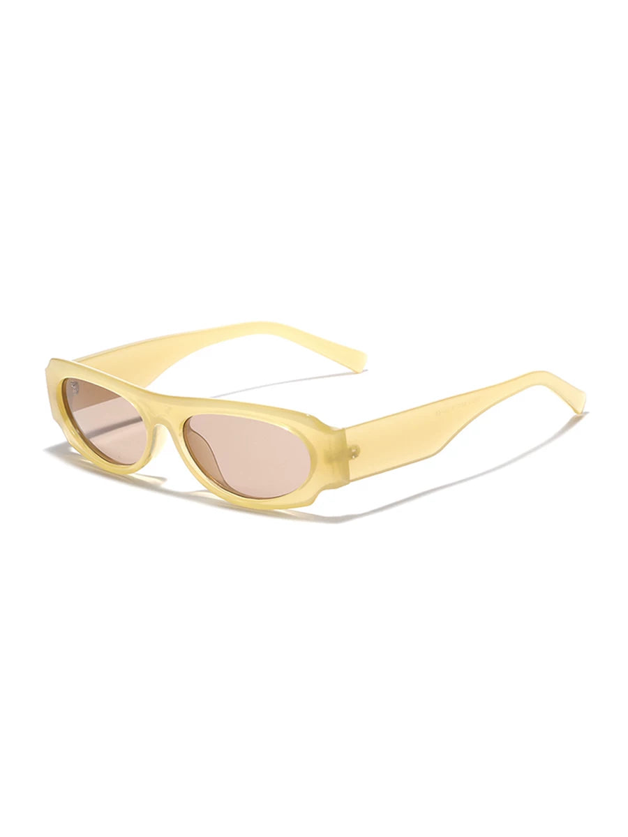Lunettes de soleil carrées futuristes — coloris translucide