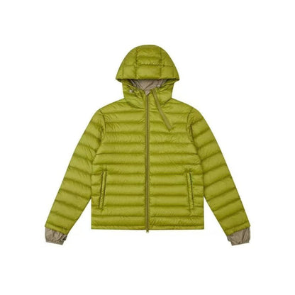Grass green ultra-light down jacket