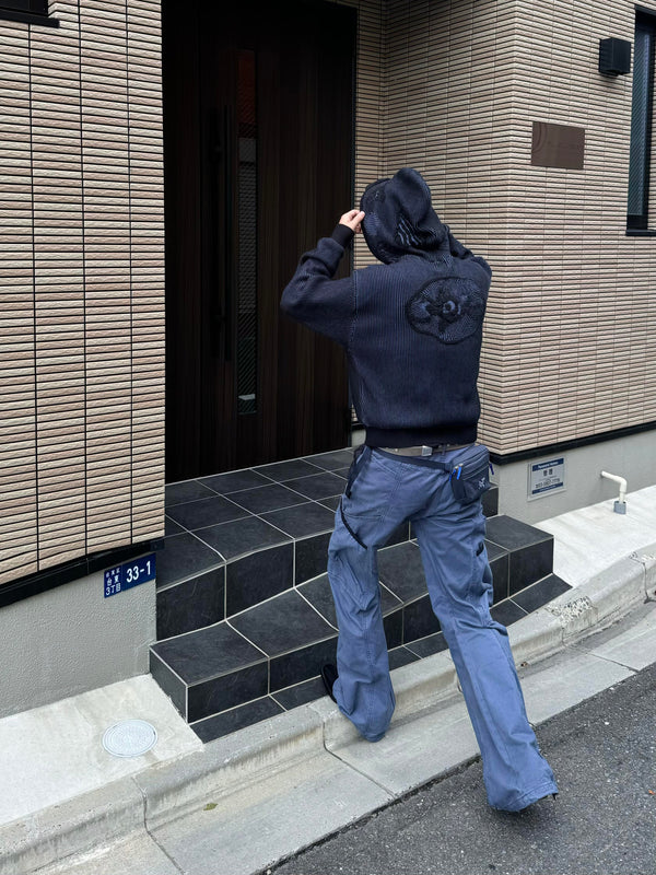 Wide-Leg Utility Cargo Pants