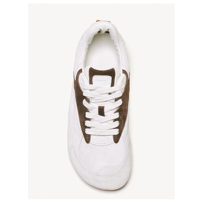 Italian Suede Wide-Fit German Trainer Sneakers