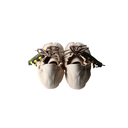 Khaki Tabi split-toe sneakers, rear view