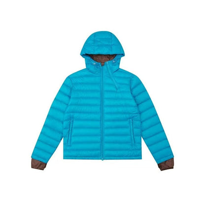Lake blue ultra-light down jacket
