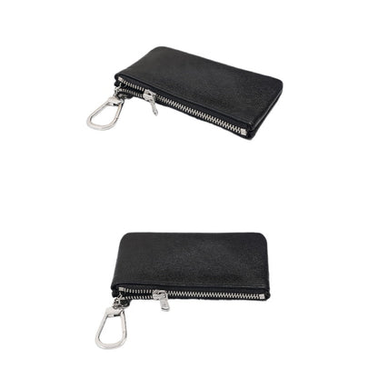 Leather Card Holder With Detachable Keychain