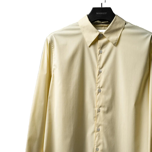 Machine-Washable Merino Wool Blend Minimalist Shirt