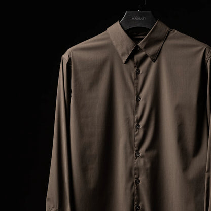 Machine-Washable Merino Wool Blend Minimalist Shirt