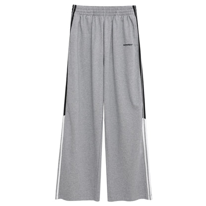 MASONPRINCE Contrast Stripe Straight-Leg Sweatpants