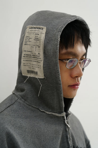 MASONPRINCE Remake Distressed Graphic Hoodie