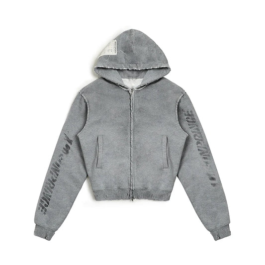 MASONPRINCE Remake Distressed Graphic Hoodie
