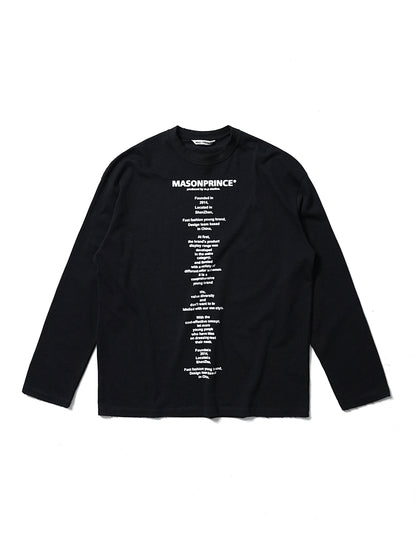 MASONPRINCE Slogan Graphic Cotton T-Shirt