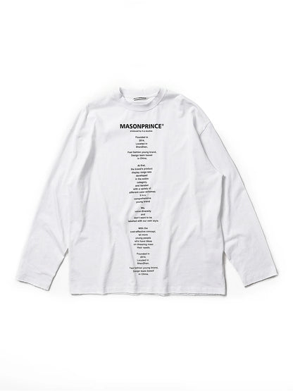 MASONPRINCE Slogan Graphic Cotton T-Shirt