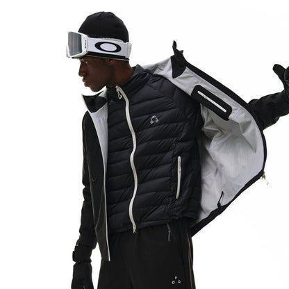 men's color block storm jacket outfit - 3 in 1 ski waterproof pants goggles winter