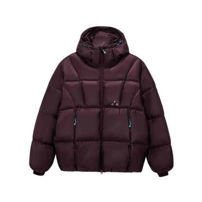 Men's women's extreme cold down jacket - 800 fill power hooded quilted winter parka for subzero temperatures