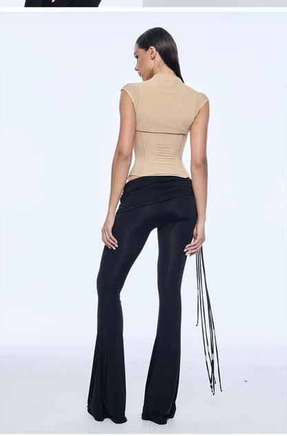 Mesh Corset Boning Top