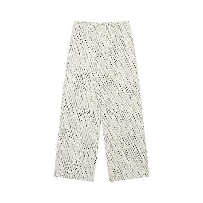 Meteor Polka Dot Wide-Leg Jeans