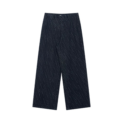 Meteor Polka Dot Wide-Leg Jeans